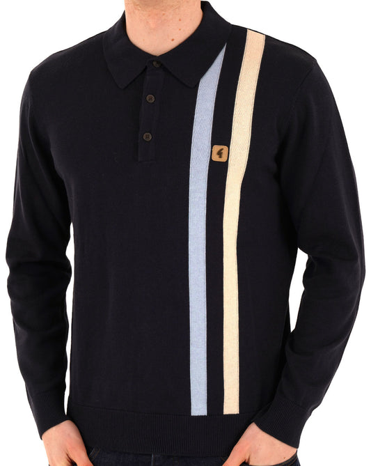 Gabicci Vintage Gabicci Vintage Coltrane Stripe Knit Navy