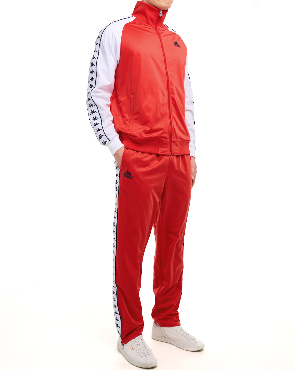 Kappa Uriah Track Top Red/White