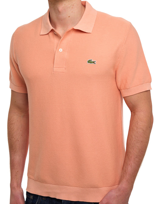Lacoste Lacoste Short Sleeve Knitted Polo Peach