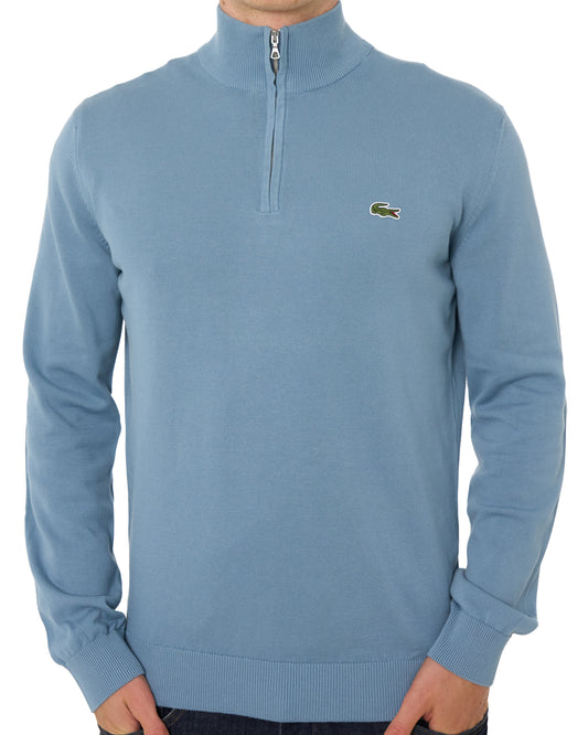 Lacoste Lacoste Half Zip Knit Jumper Grayish Blue