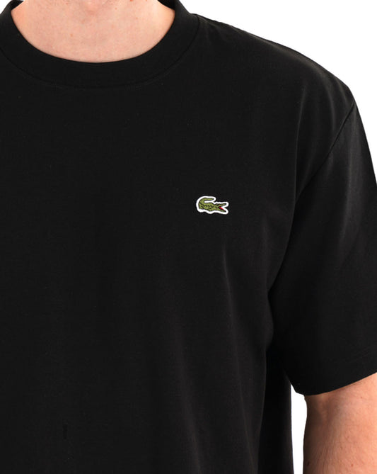Lacoste Lacoste Heavy Cotton Jersey T Shirt Black