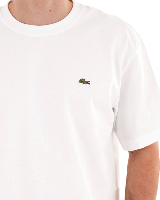 Lacoste Lacoste Heavy Cotton Jersey T Shirt White