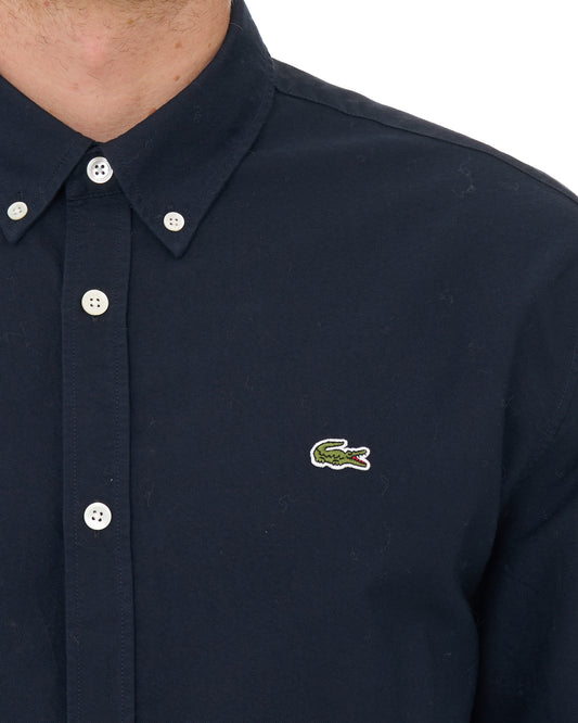 Lacoste Lacoste Regular Fit Oxford Shirt Navy