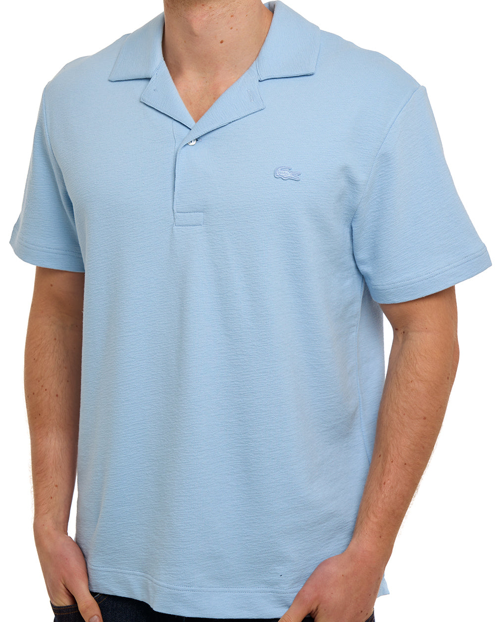 Lacoste Revere Collar Polo Chambray Blue