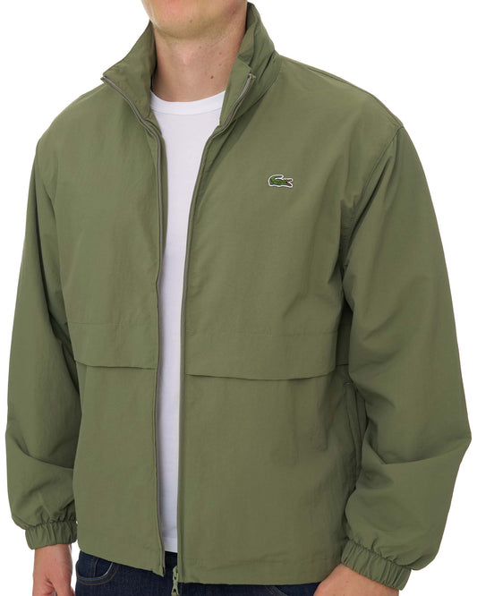 Lacoste Lacoste Technical Nylon Windbreaker Khaki Green
