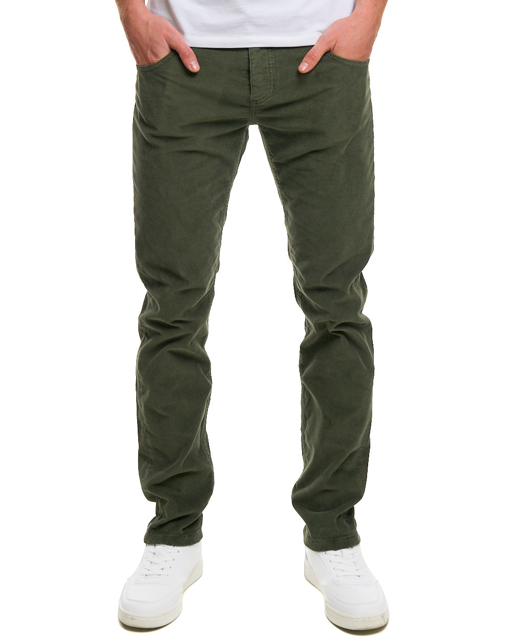 Lois Sierra Needle Cords Olive Green