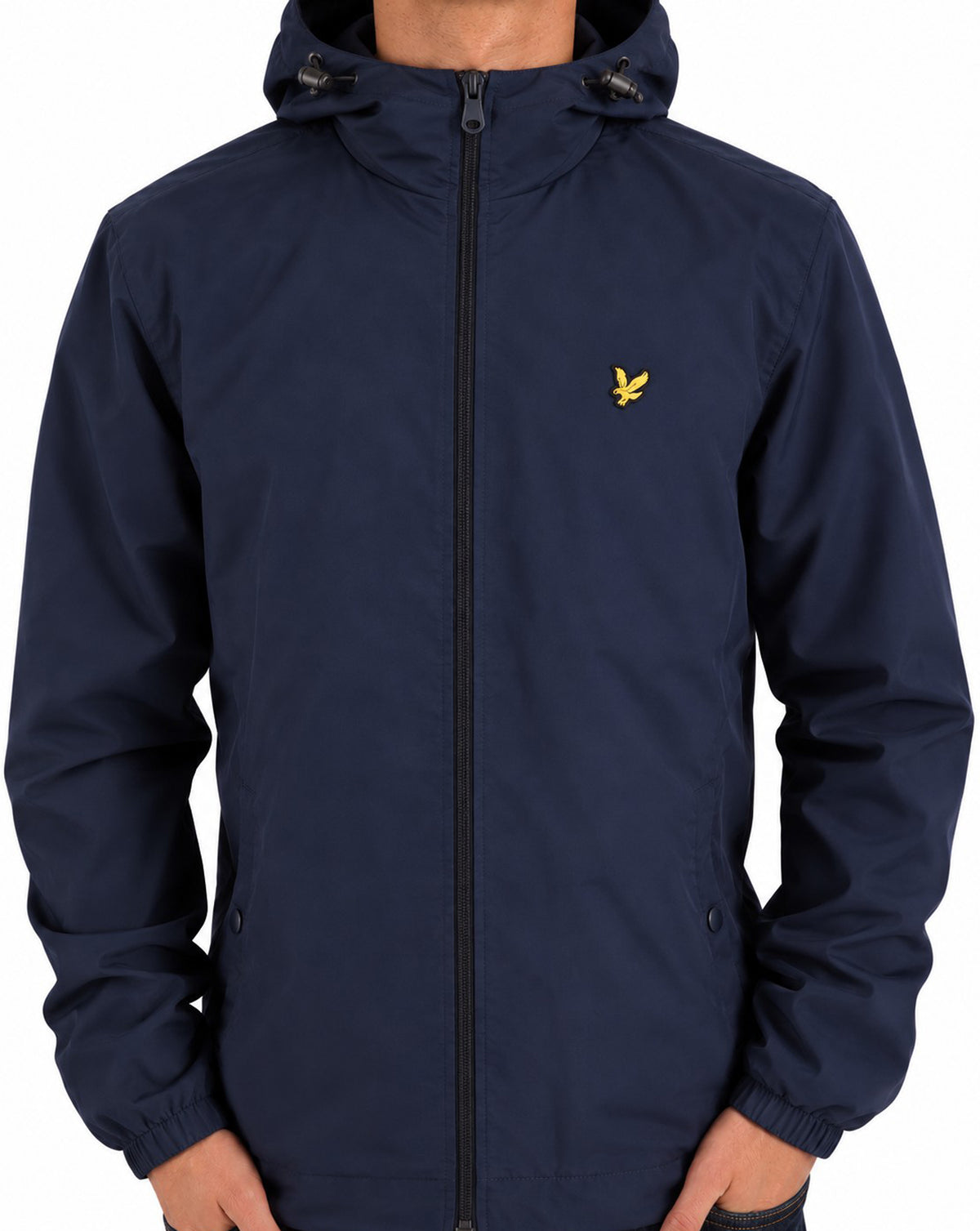 Lyle And Scott Zip Through Hooded Jacket Navy