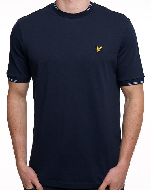 Lyle And Scott Lyle & Scott Fine Tipped T Shirt Dark Navy