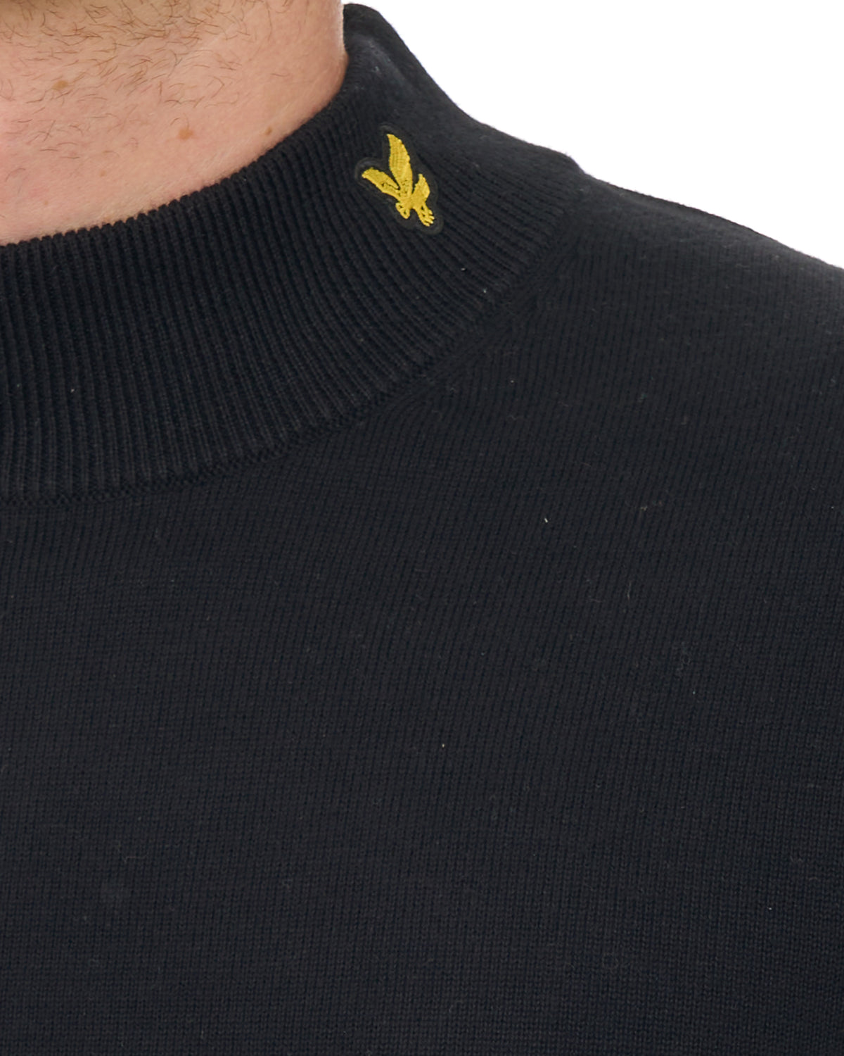 Lyle & Scott Archive Knitted Turtle Neck Jumper Jet Black