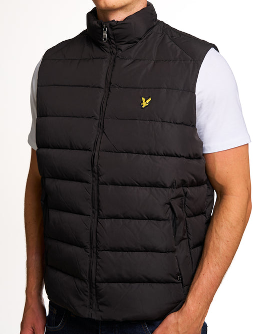 Lyle And Scott Lyle & Scott Quilted Gilet Jet Black