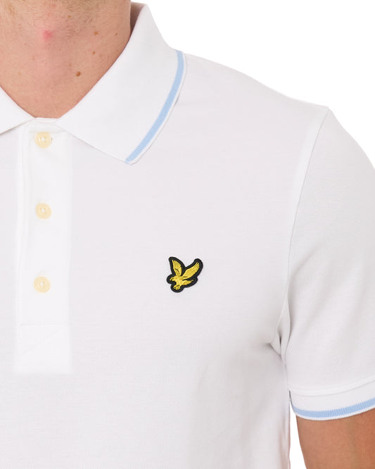Lyle And Scott Lyle & Scott Tipped Polo Shirt White