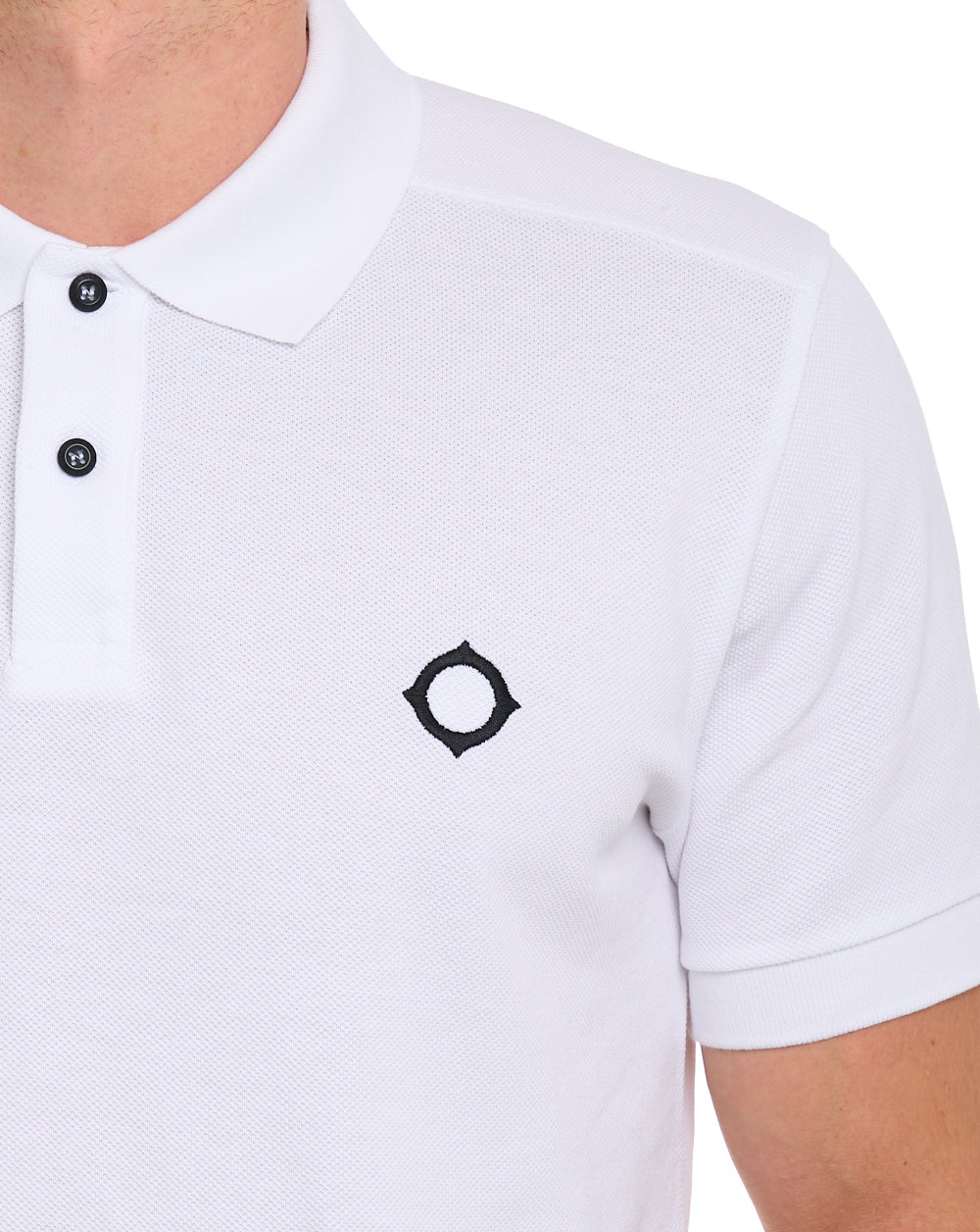 Ma.strum Pique Polo Optic White