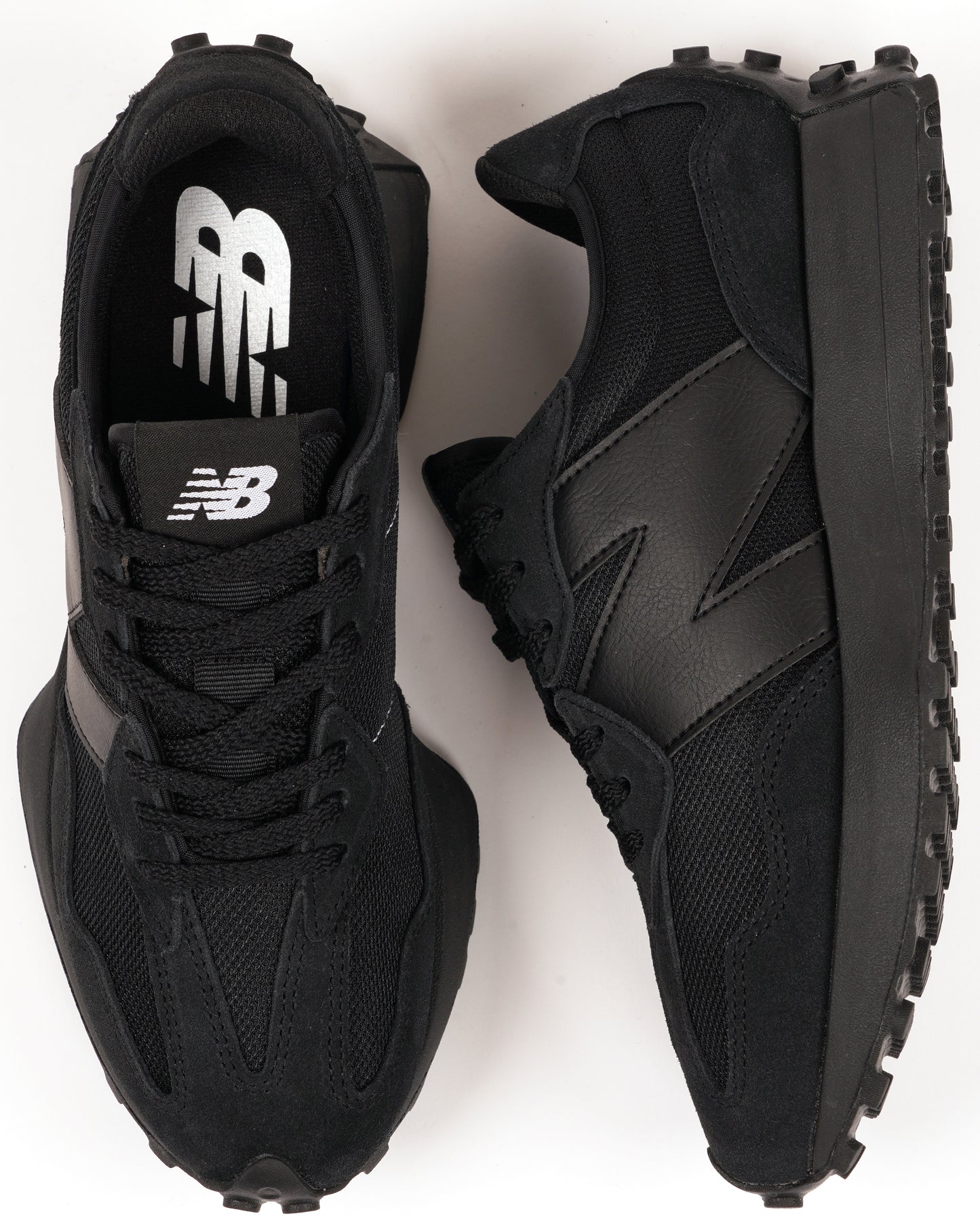 New Balance 327 Trainers Black/Black