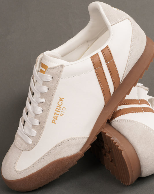 Patrick Patrick Rio Trainers White Tan
