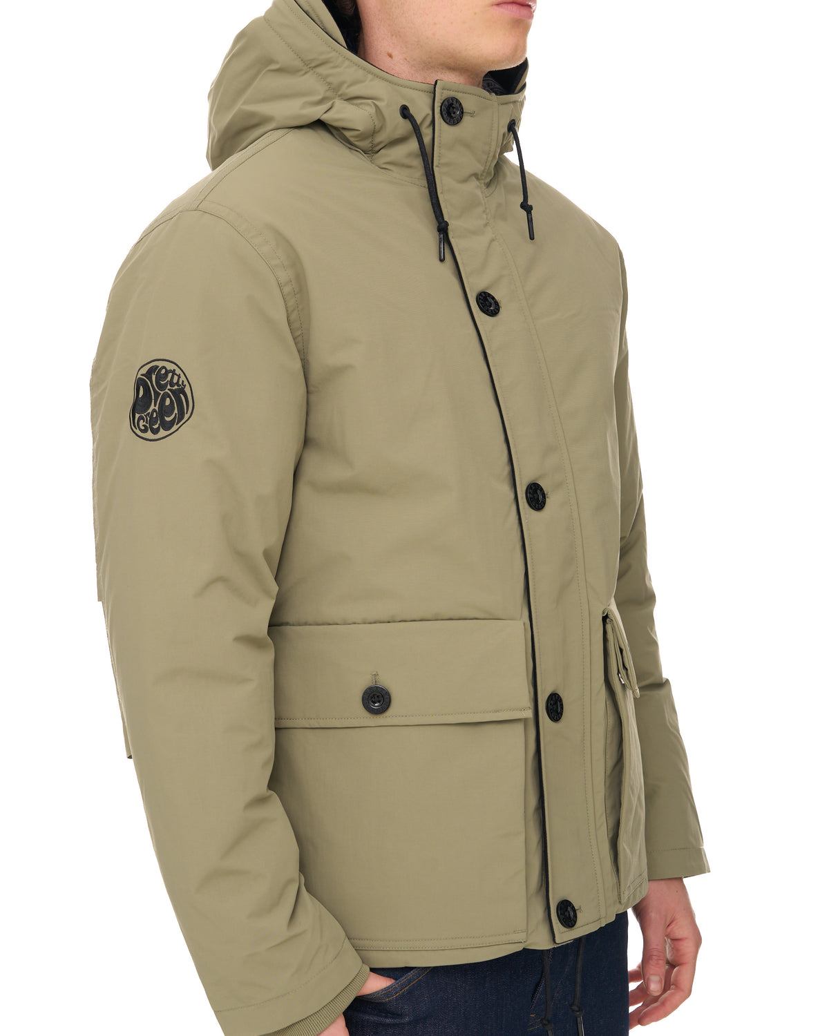 Pretty Green Coldwave Short Parka Khaki