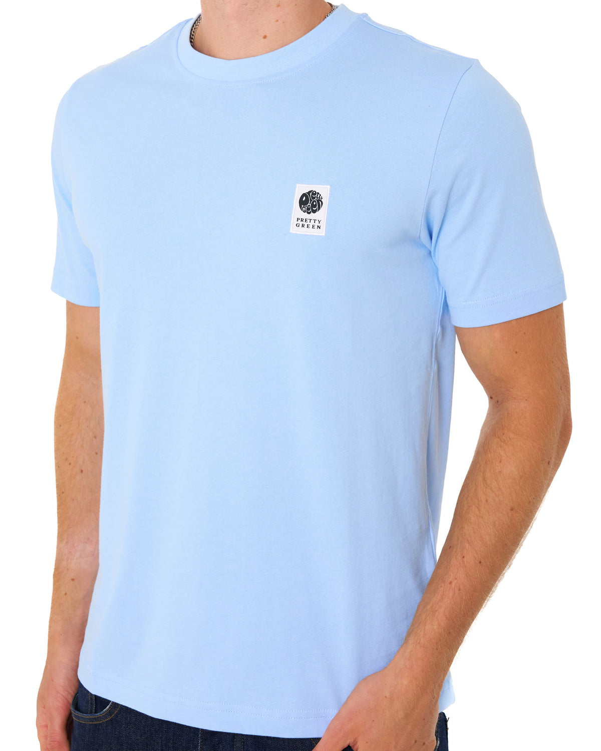 Pretty Green Sinclair T Shirt Sky Blue