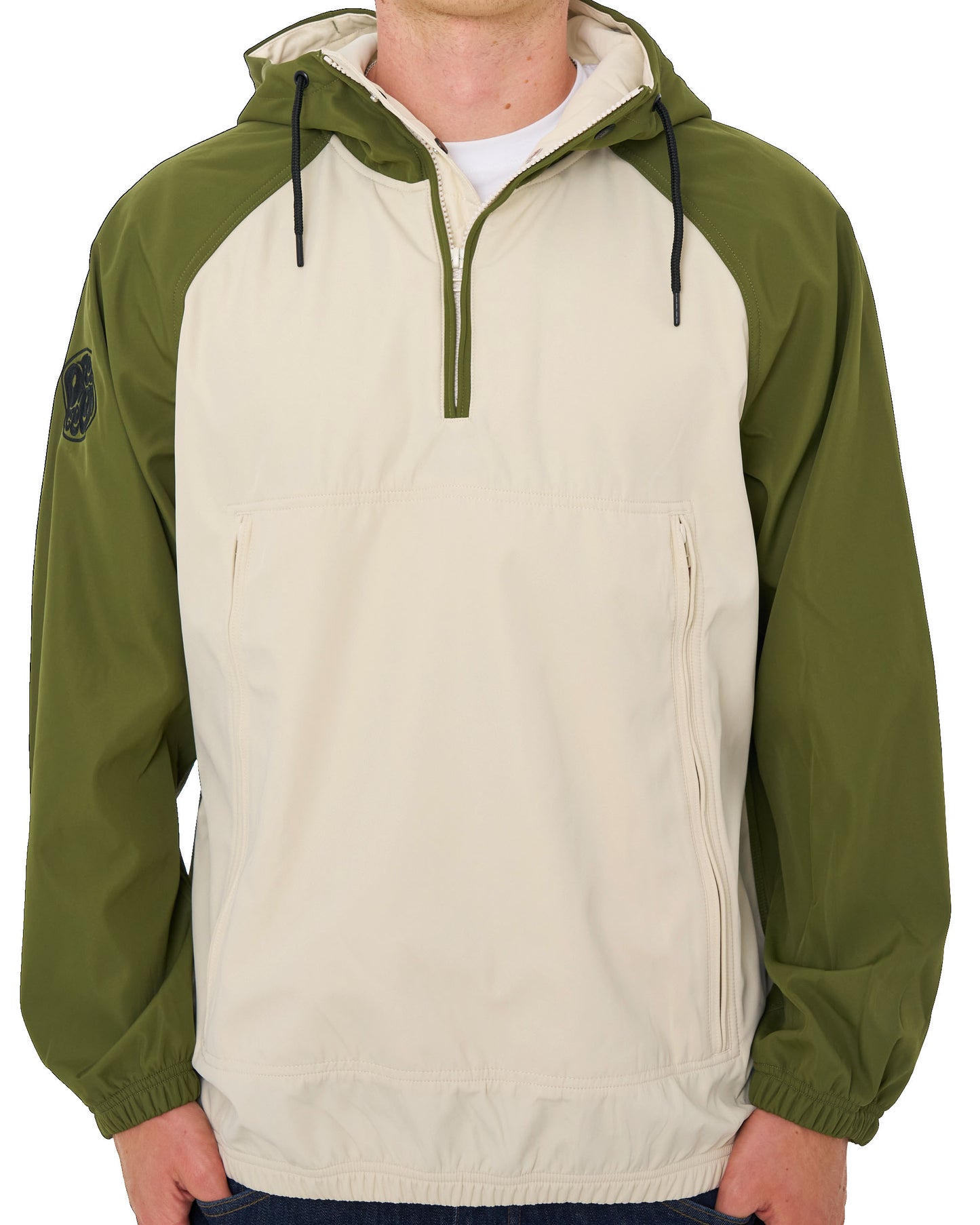 Pretty Green Travis Smock Khaki