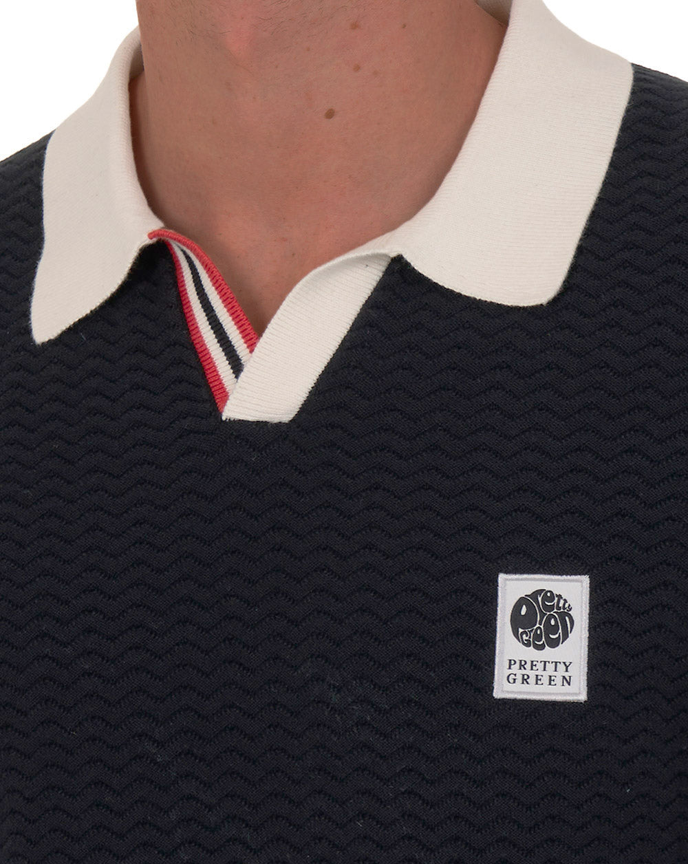 Pretty Green Stratosphere Knit Polo Black