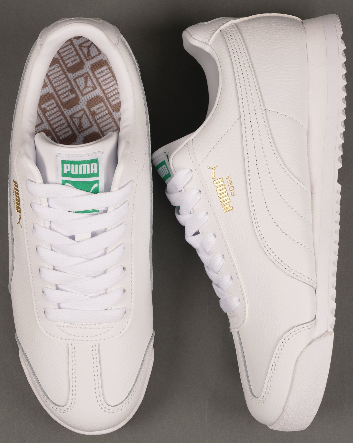Puma Roma 24 Standard Trainers White/Archive Green
