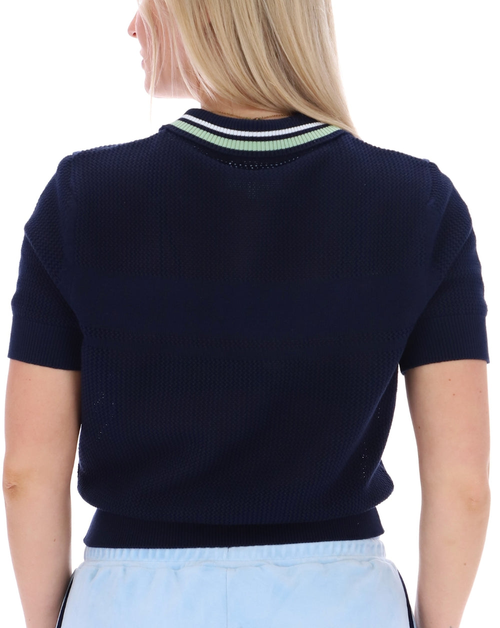 Sergio Tacchini Sienna Knit Polo Navy Blue