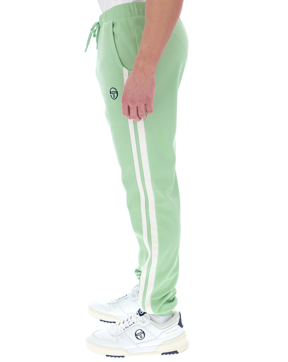 Sergio Tacchini 2 Stripe Track Pants Green Gardenia