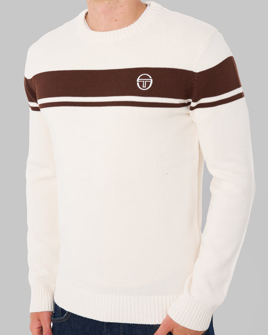 Sergio Tacchini Sergio Tacchini Masters Crew Knit Gardenia