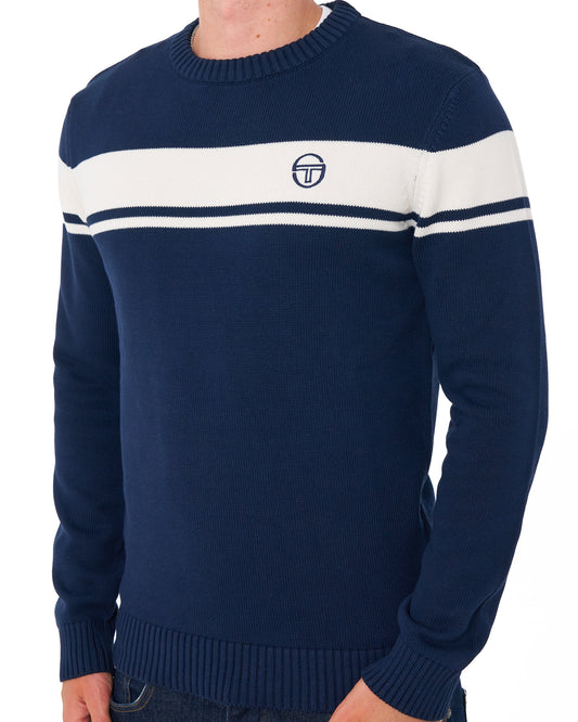 Sergio Tacchini Sergio Tacchini Masters Crew Knit Navy