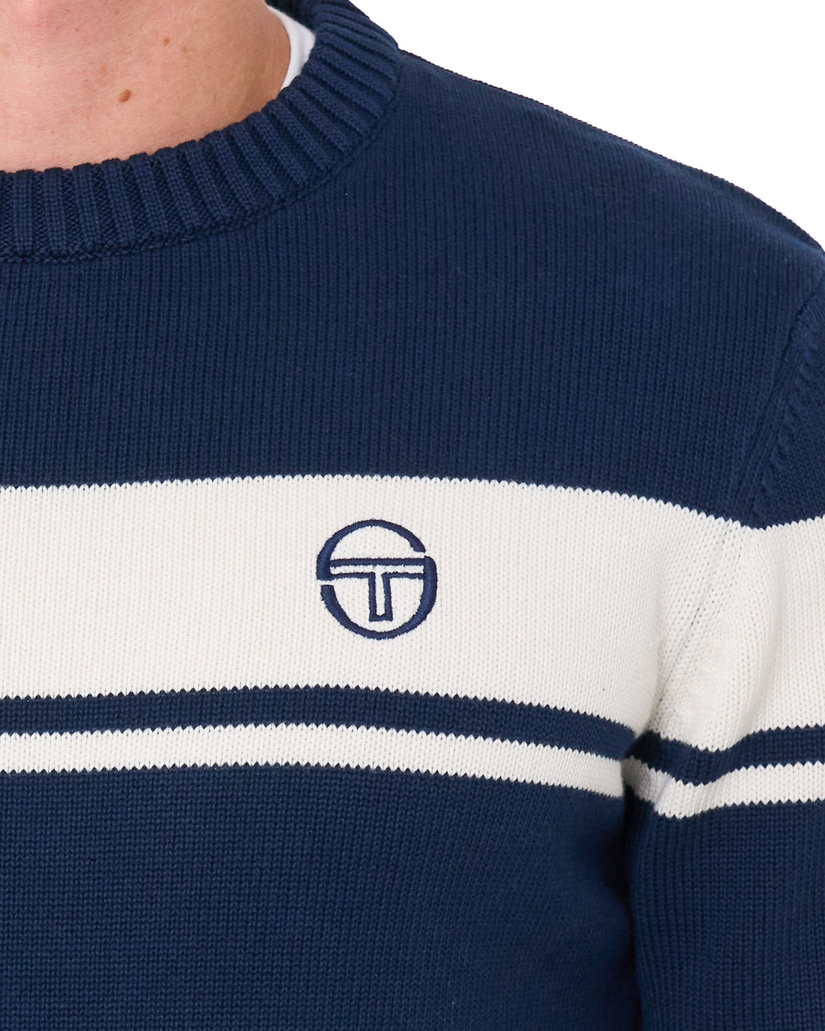 Sergio Tacchini Masters Crew Knit Navy