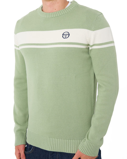 Sergio Tacchini Sergio Tacchini Masters Crew Knit Sage Green