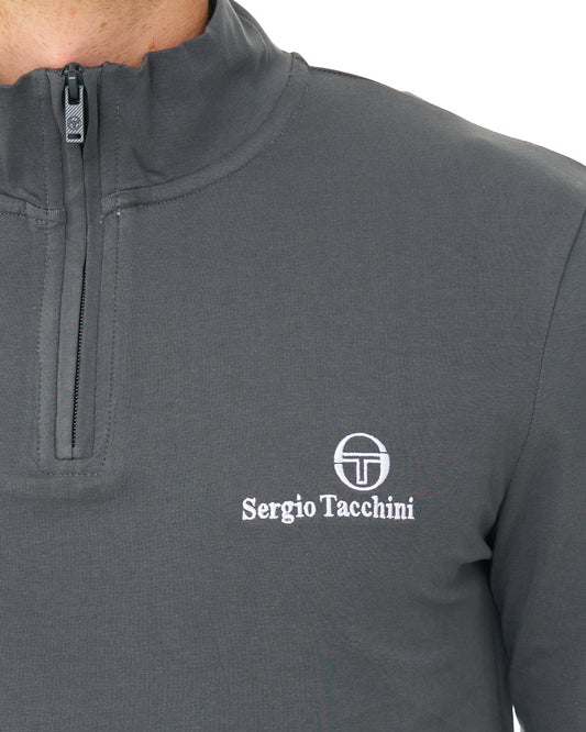 Sergio Tacchini Sergio Tacchini 1/4 Zip Top Dark Grey