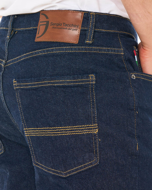 Sergio Tacchini Sergio Tacchini Forza Straight Leg Jeans Dark Wash