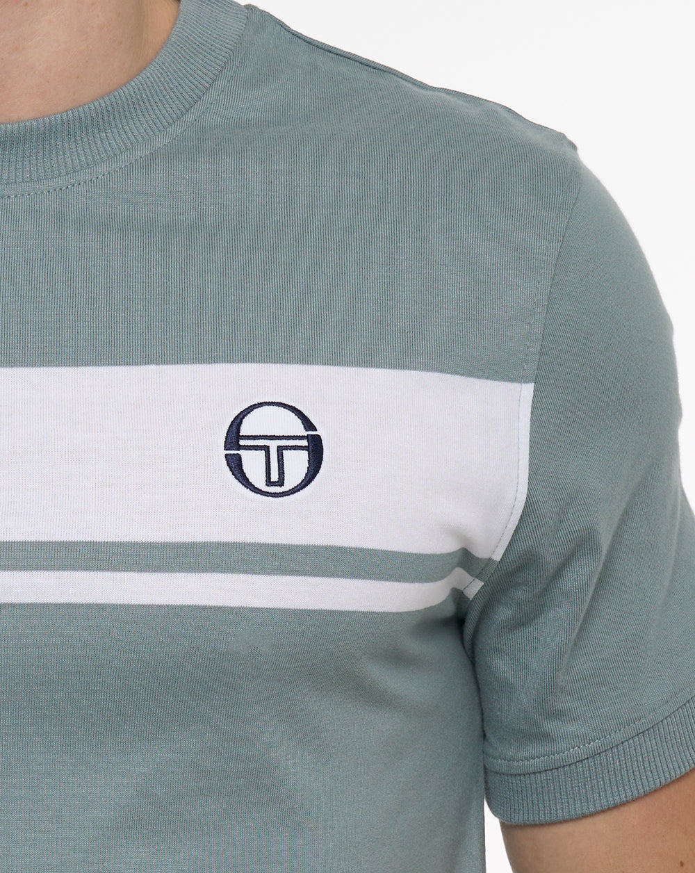 Sergio Tacchini Masters T Shirt Lead/White