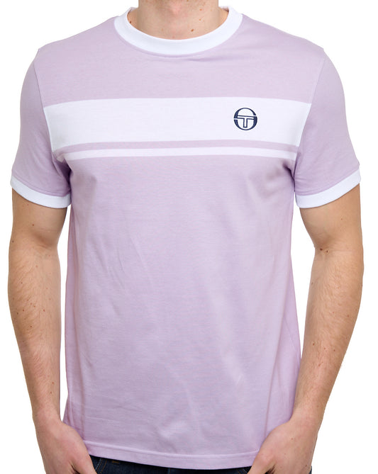 Sergio Tacchini Sergio Tacchini Masters T Shirt Thistle/White