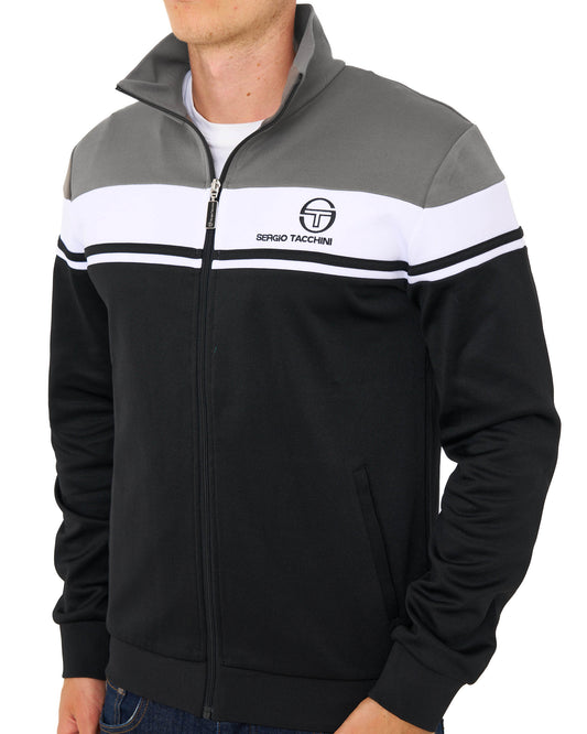 Sergio Tacchini Sergio Tacchini Masters Track Top Black/Charcoal/White