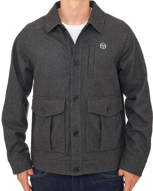 Sergio Tacchini Sergio Tacchini Rico Melton Jacket Charcoal Marl
