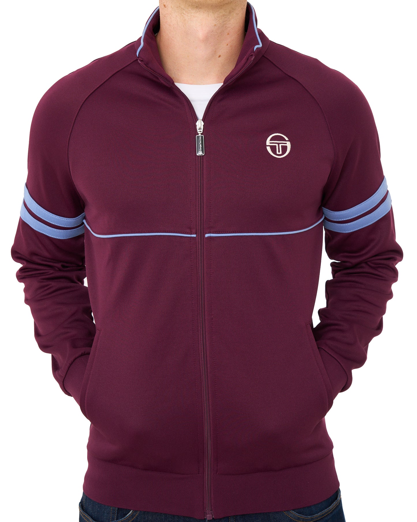 Sergio Tacchini Star Track Top Burgundy/Blue