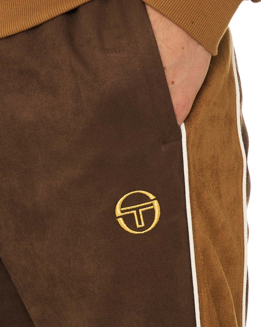 Sergio Tacchini Sergio Tacchini Contrasto Suede Track Pant Brown
