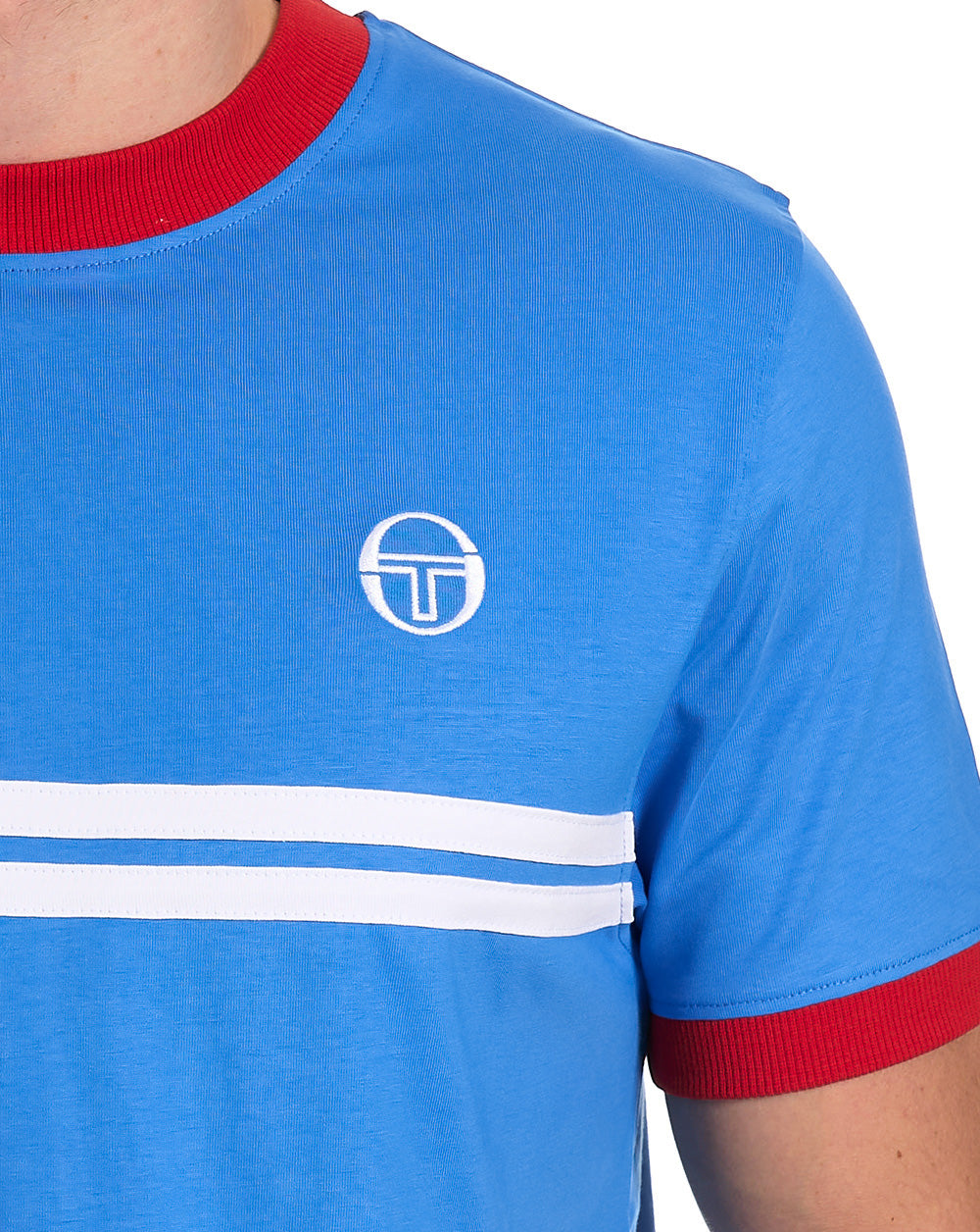 Sergio Tacchini Supermac T Shirt Blue / Red