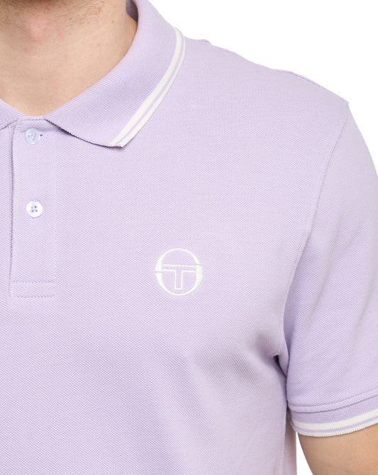 Sergio Tacchini Sergio Tacchini Tipped Polo Shirt Thistle/Gardenia