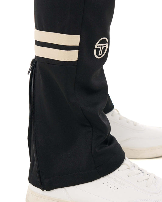 Sergio Tacchini Sergio Tacchini Zip Bottom Track Pants Black/Light Sand