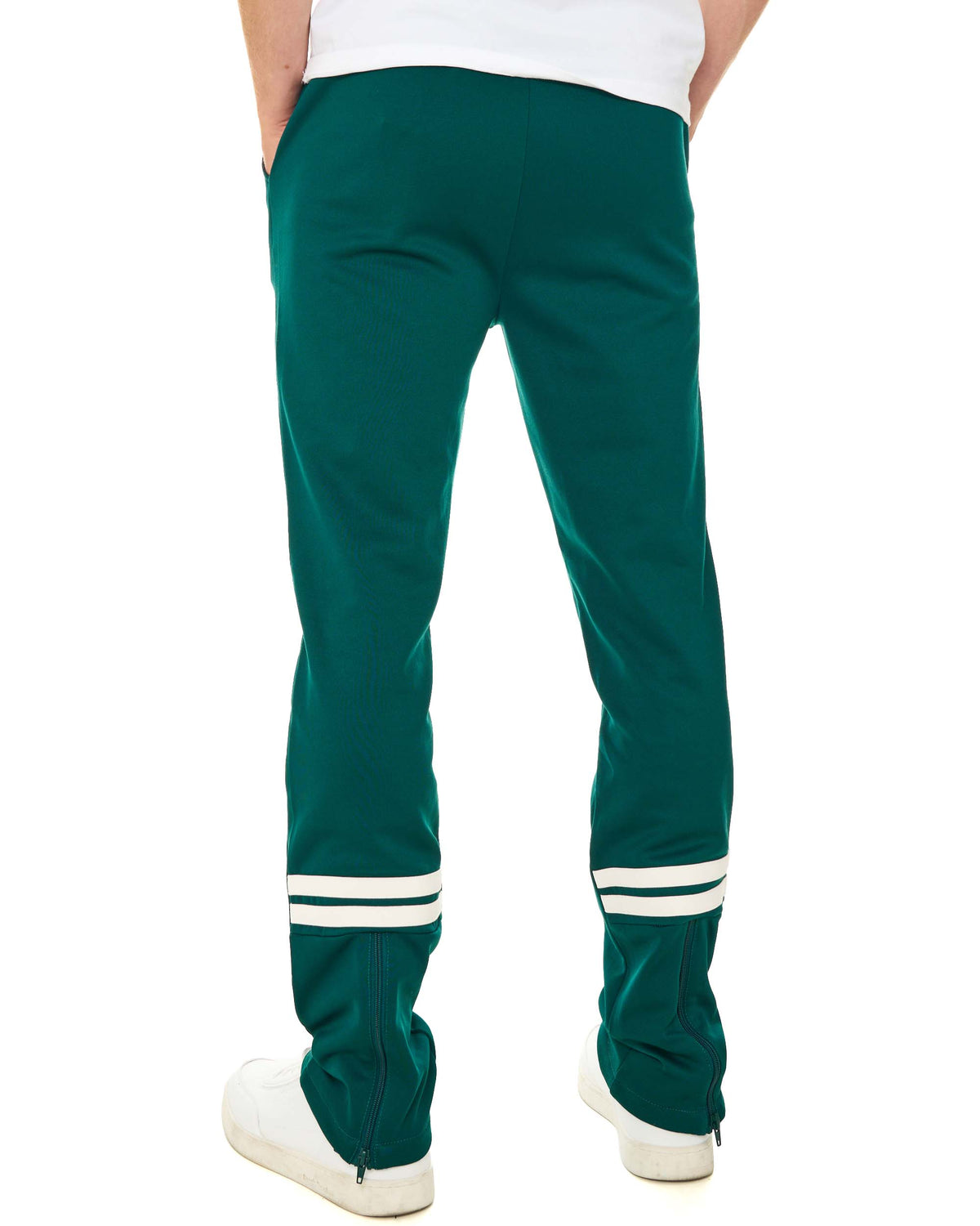 Sergio Tacchini Zip Bottom Track Pants Deep Teal/Gardenia