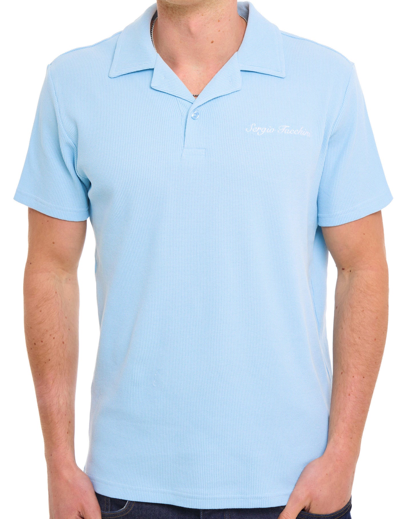 Sergio Tacchini Revere Collar Polo Sky