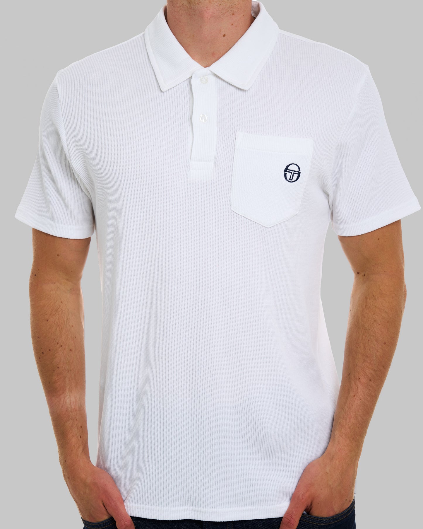 Sergio Tacchini Chest Pocket Polo White