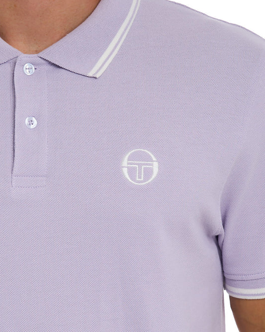 Sergio Tacchini Sergio Tacchini Tipped Polo Shirt Thistle/Gardenia