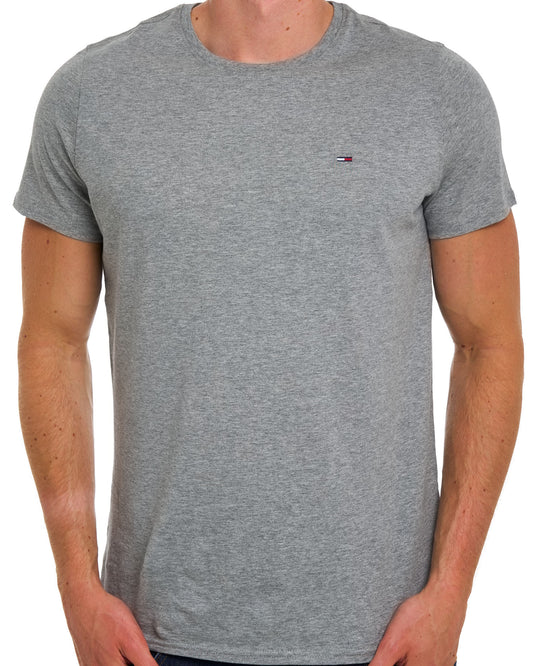Tommy Jeans Tommy Jeans Crew Neck T Shirt Light Grey Heather