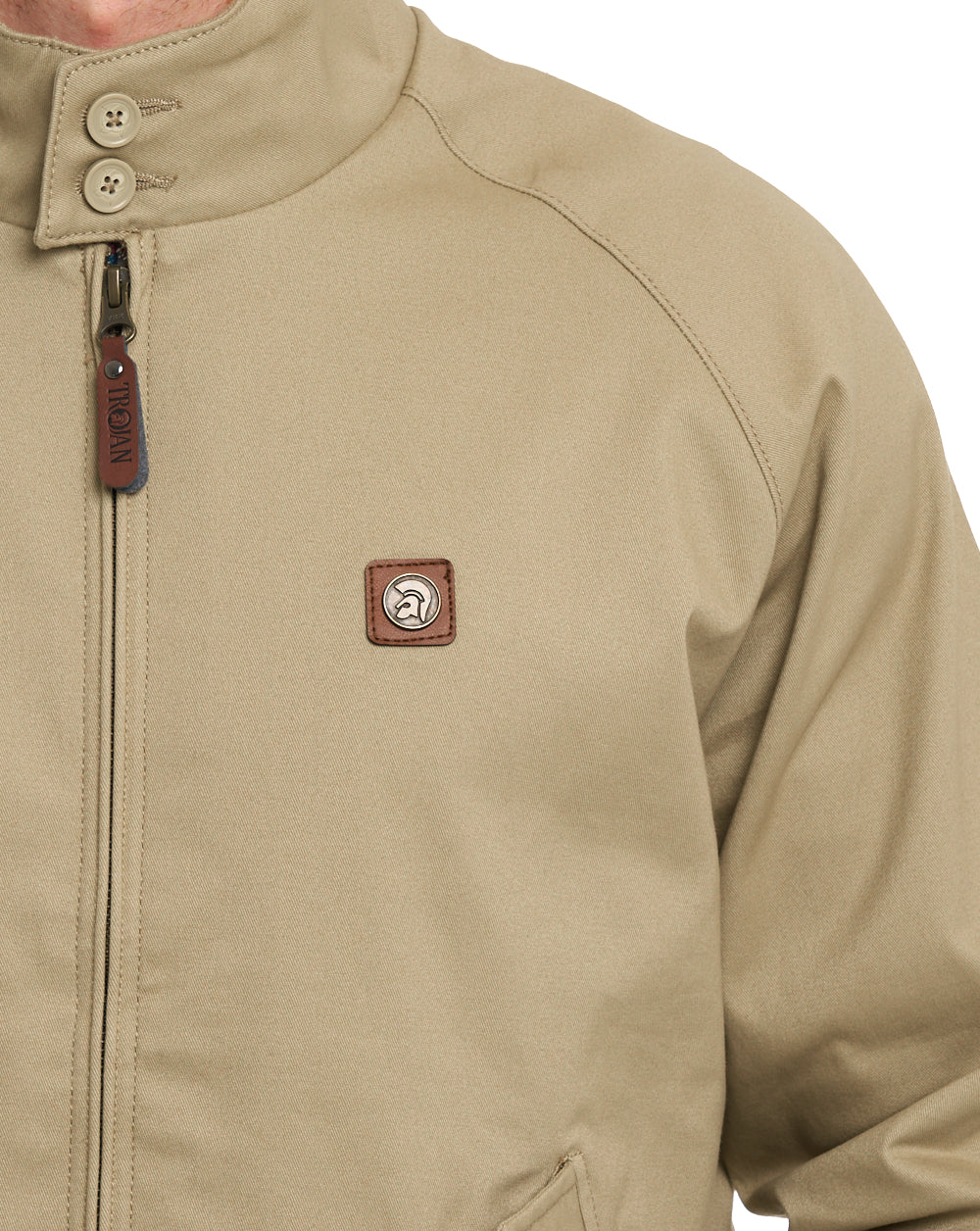 Trojan Classic Harrington Jacket Stone