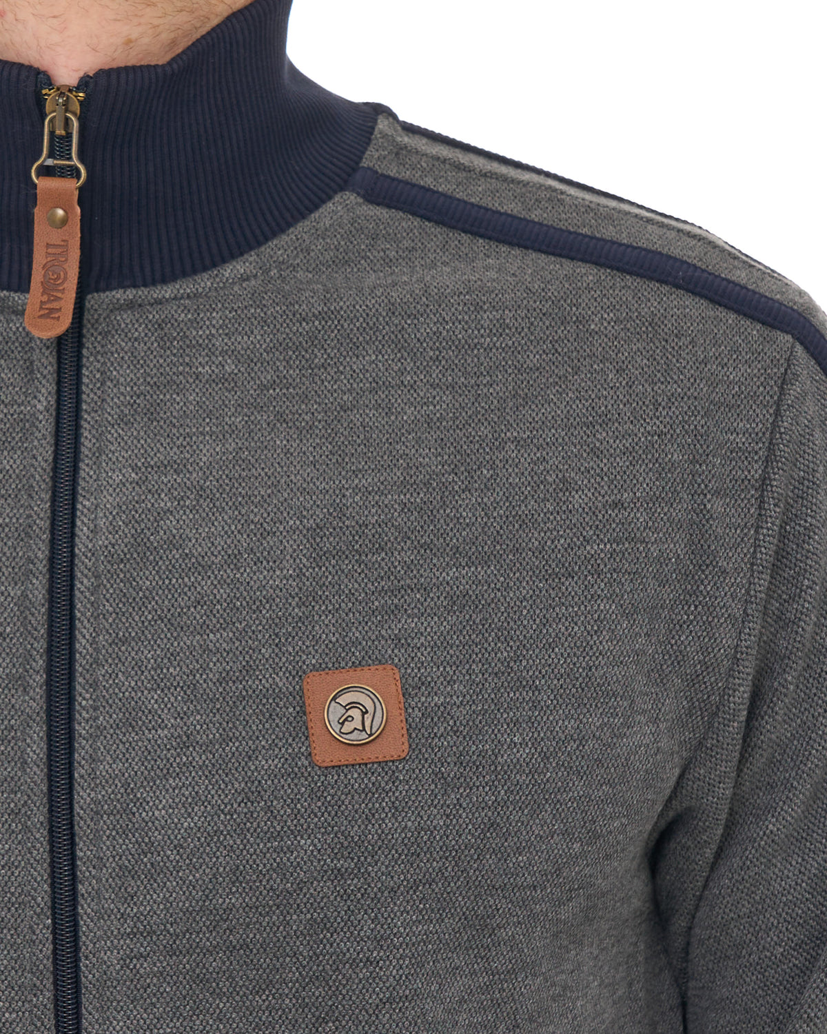 Trojan Heavy Pique Track Top Navy