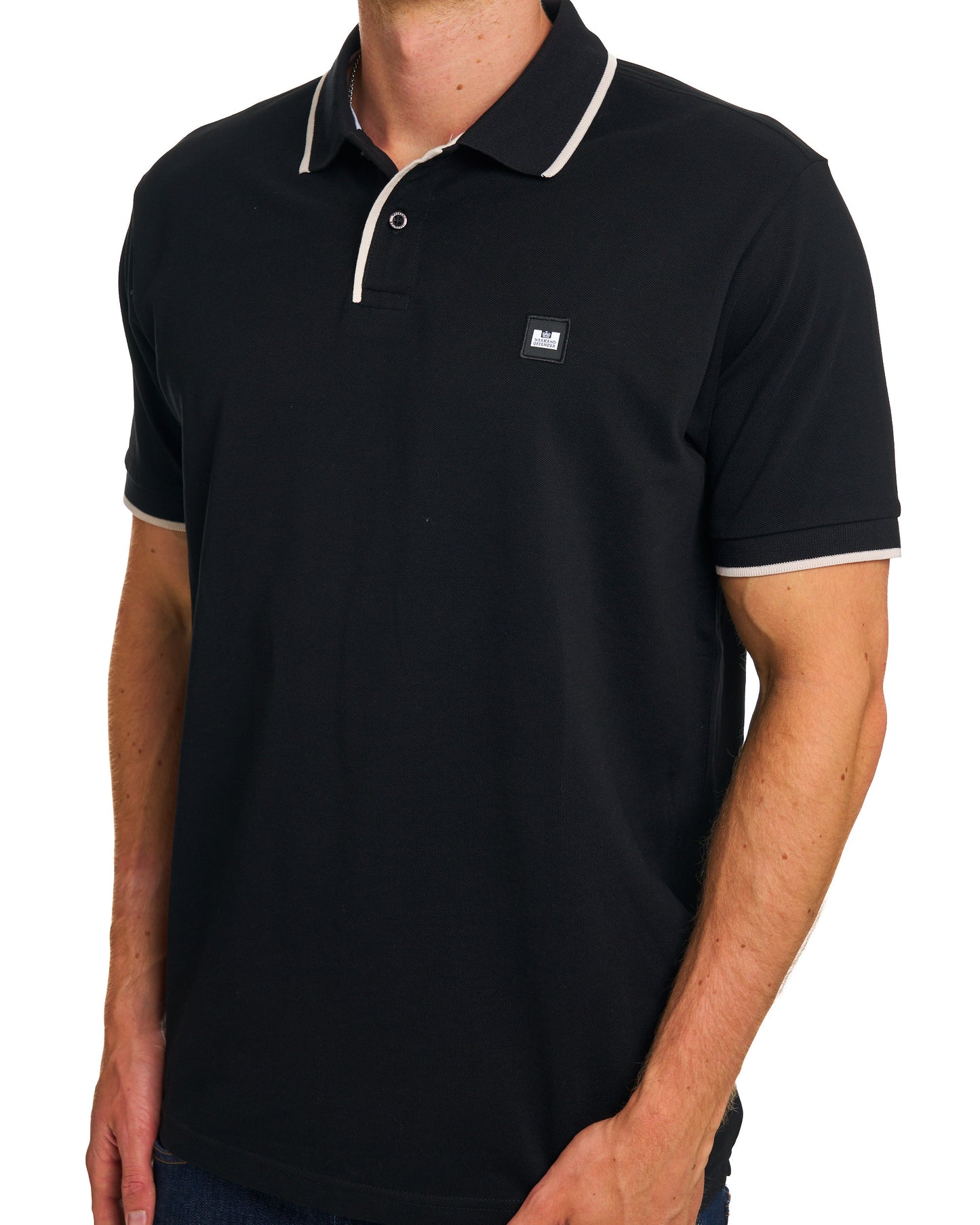 Weekend Offender Cadwell Polo Shirt Black