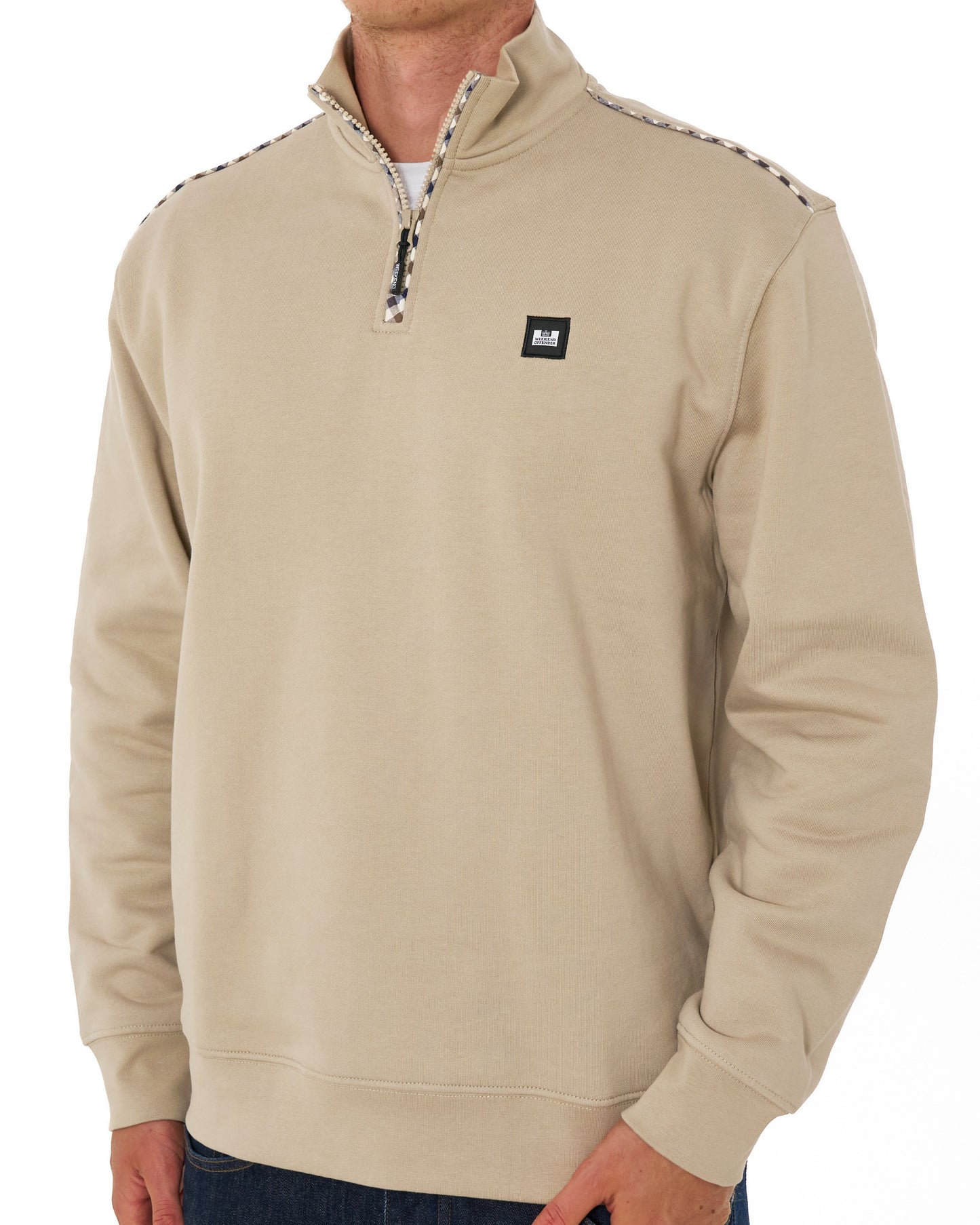 Weekend Offender Matisa Quarter Zip Sweatshirt Deep Stone