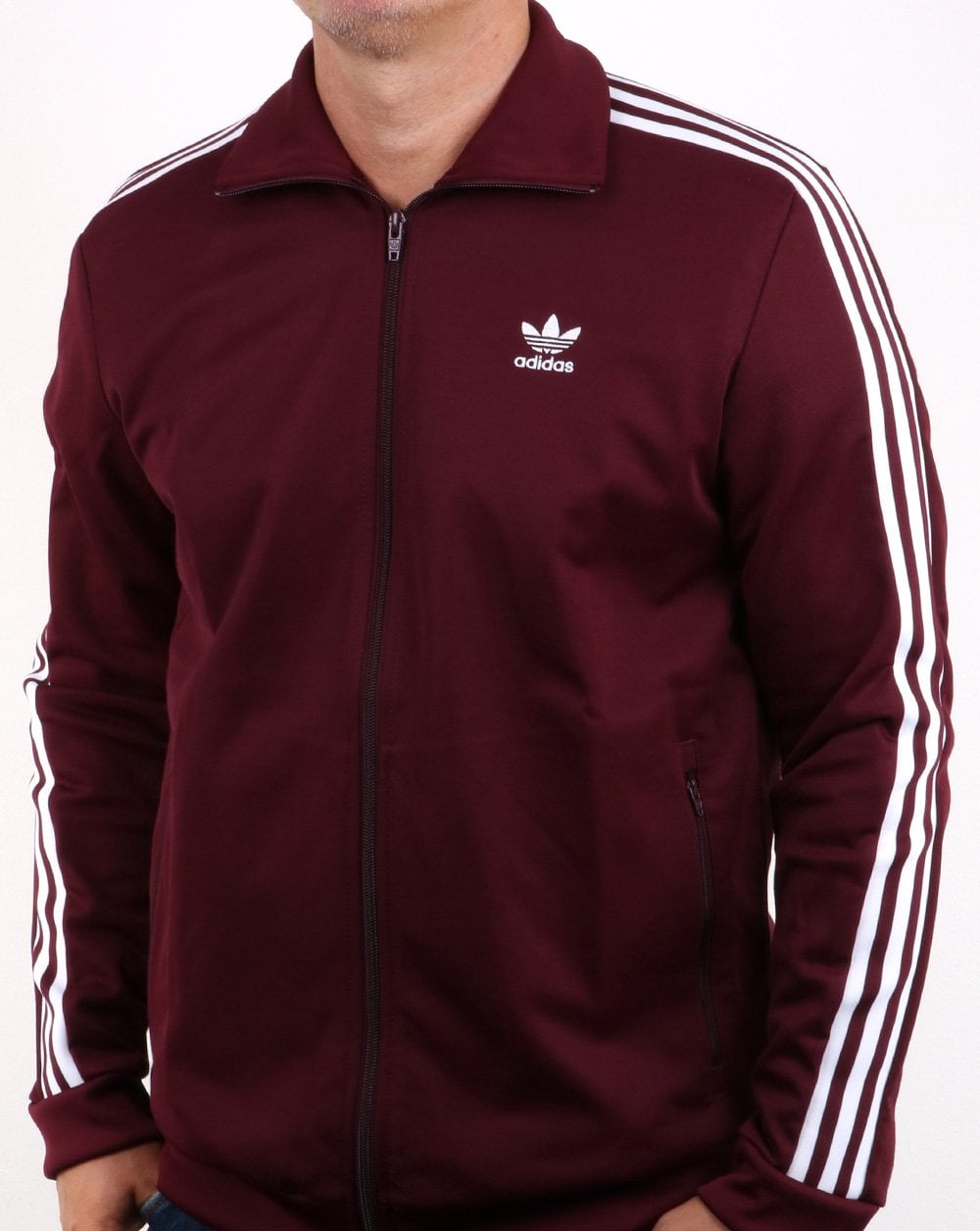 Adidas Originals Beckenbauer Track Top Deep Claret